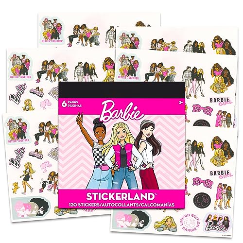 Barbie School Supplies Pen Set - 3 Pc Ballpoint Pens Party Favors Bundle for Kids Plus Stickers | Barbie Pens and School Supplies - Image 3