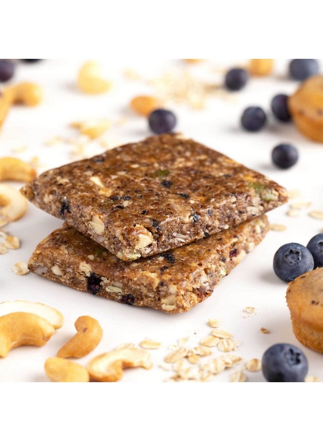 برو بار بروبار - بار وجبة، كعكة التوت الأزرق، غير معدل وراثيًا، خالٍ من الغلوتين، صحي، نباتي، مكونات غذائية كاملة، طاقة طبيعية (12 قطعة) - Image 2