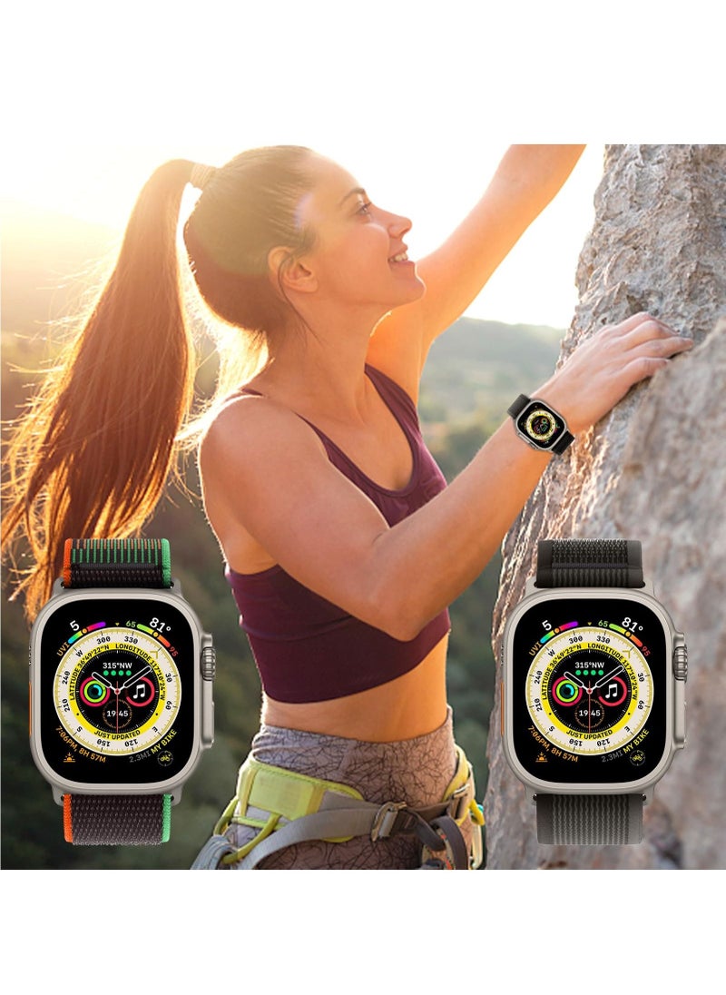 BORTONY Apple Watch Band Alpine Loop Band 38mm 40mm 41mm Pack of 2 for Men Women Nylon Woven Sport Strap Compatible with iWatch Series 8 Ultra 7 SE 6 5 4 3 2 1  - Image 5