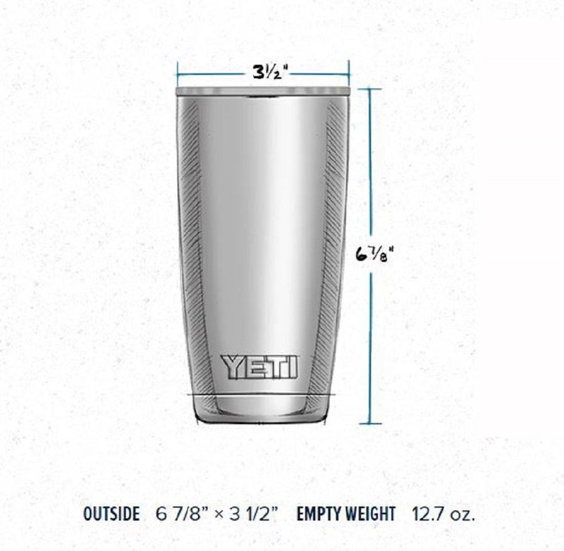 YETI Rambler 20 oz Stainless Steel Vacuum Insulated Tumbler with Lid (Stainless Steel) - Image 4