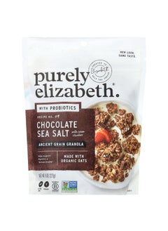 purely elizabeth Purely Elizabeth, Ancient Grain Granola with Probiotics. Chocolate Sea Salt with Cocoa Clusters, 8 oz (227 g)  - Image 1