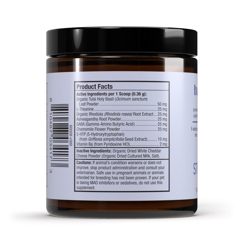 Dr. Mercola Bark & Whiskers Stress Support for Dogs & Cats, 1.29 Oz. (36.8 g), 5 Adaptogenic Herbs, Promotes Calmness, Veterinarian Formulated, Non-GMO, Dr. Mercola - Image 2