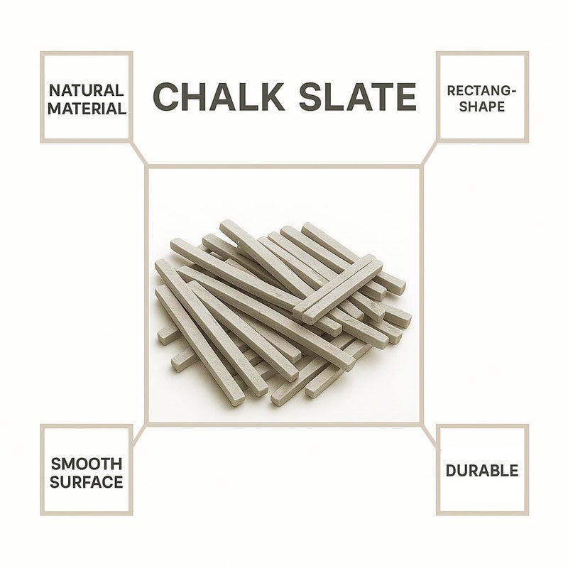 Sanctified 5kg White Slate Pencils - Natural Limestone Chalk for Slate Boards - Non-Toxic, Eco-Friendly Writing Chalk for Kids, Students, Teachers & Classrooms | Pack of 5000g - Image 4