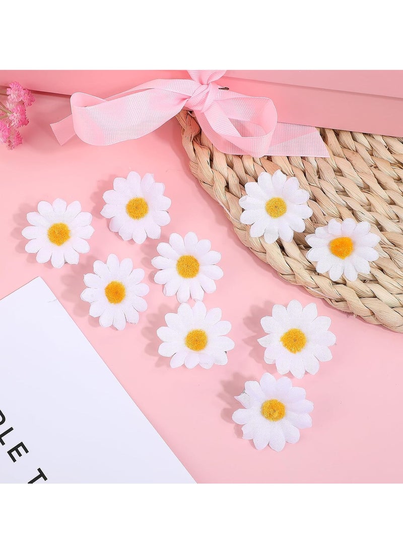 Goolsky 10pcs Delicate Daisy Hair Clips - Small Simulation Flower Hair Accessories for Women - Summer Hawaiian Style Mini Hair Clips with Vibrant Colors and Durable Design  - Image 3
