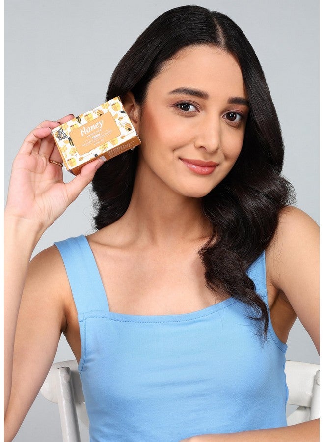 7TH AJMA Honey Handmade Soap - Natural Herbal Soap for Soft, Moisturized, and Radiant Skin, 75g (Pack of 8) - Image 5