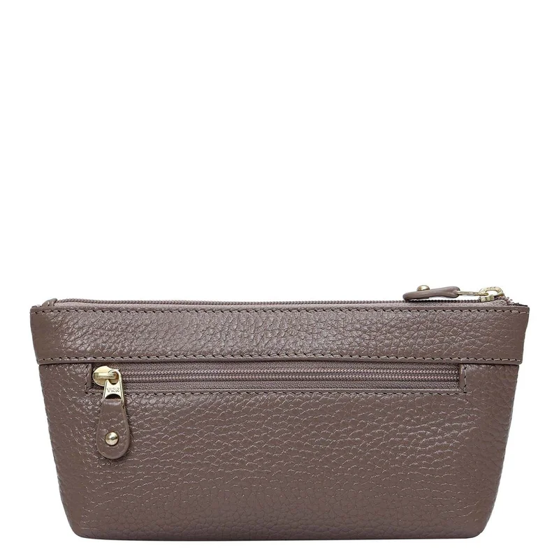 Da Milano  Wax Leather Multi Pouch - Smoke Grey  | Best Price UAE