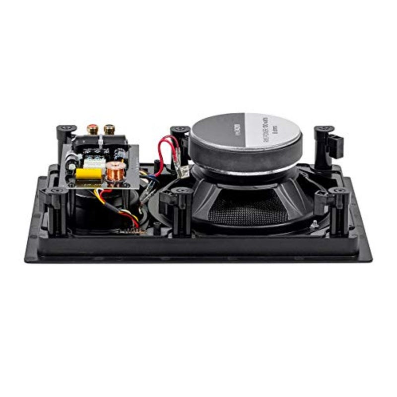 In-wall speakers for home theater use, carbon fiber cones, black finish, paintable magnetic grilles - Image 2