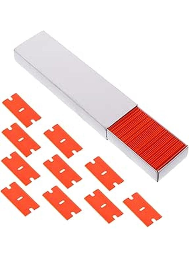 Multi Function 100 Pack Utility Scraper Blades Set For Kitchen Window Cleaning - Image 1