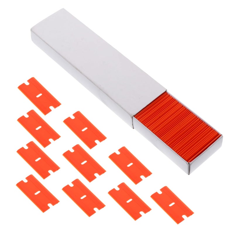 Multi Function 100 Pack Utility Scraper Blades Set For Kitchen Window Cleaning - Image 2