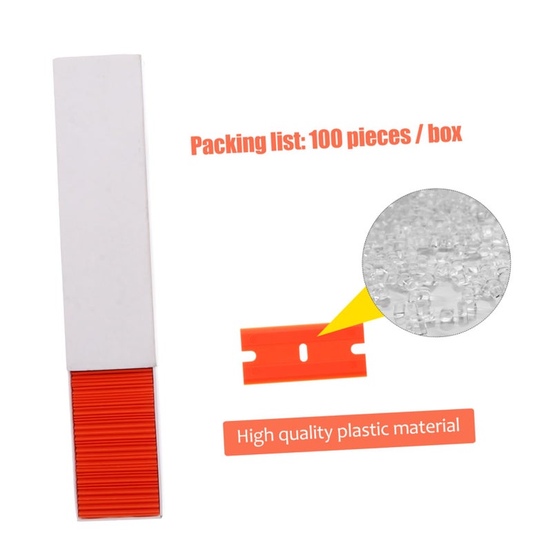 Multi Function 100 Pack Utility Scraper Blades Set For Kitchen Window Cleaning - Image 4
