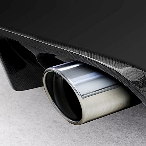 Sakali Universal 73mm Inlet Exhaust Tips Muffler Stainless Steel Bolt-On 2.8" Car Exhaust Tail Tip Pipe (Silver) - Image 4