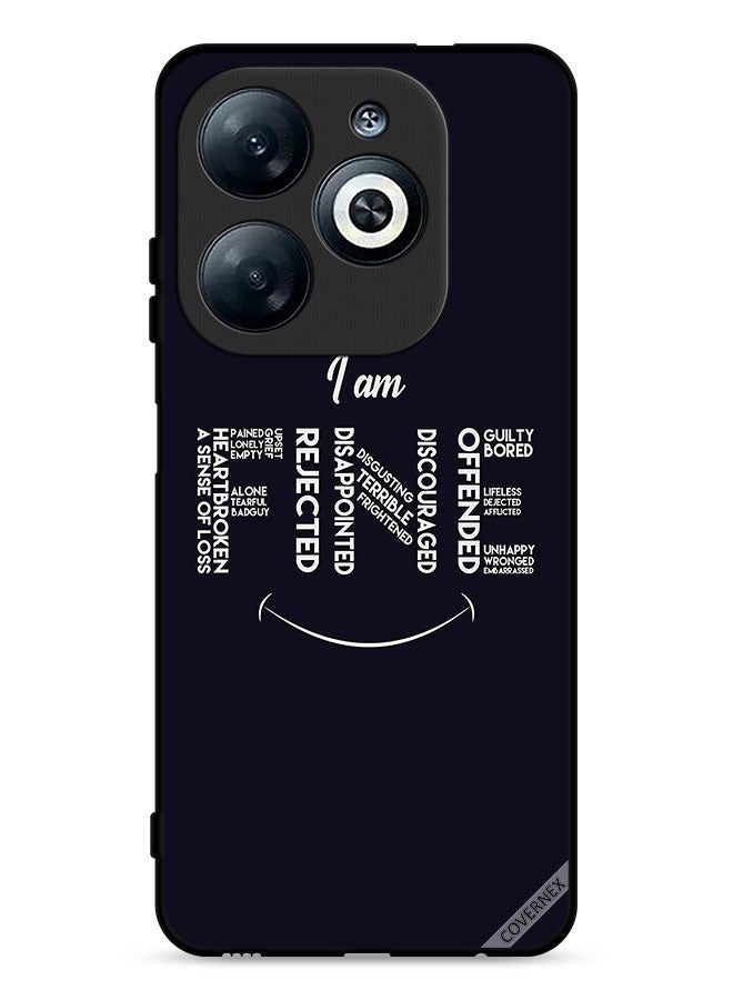Covernex Infinix Smart 8 4G Protective Case Cover Calligraphy I Am Fine - Image 1
