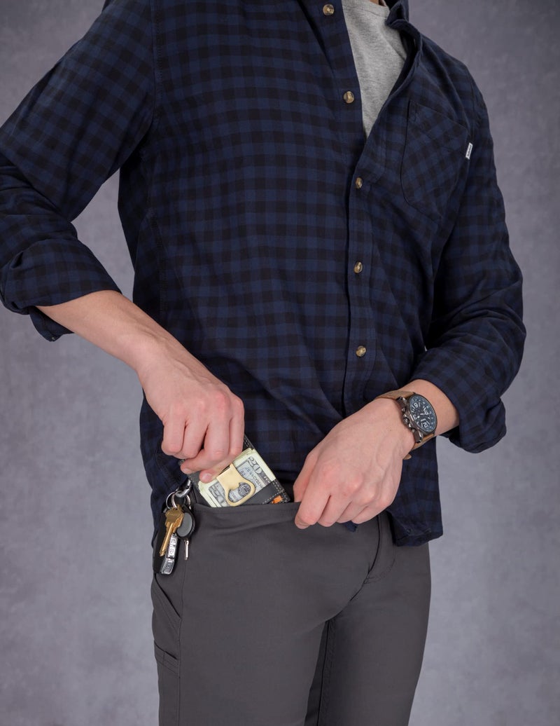 Timberland PRO mens Leather Front Pocket Wallet With Money Clip Accessory, Teak, One Size US - Image 4