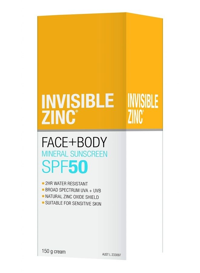 Generic Invisible Zinc - Face + Body SunscreenSPF 50 UVA – UVB (150g/5.29oz) 