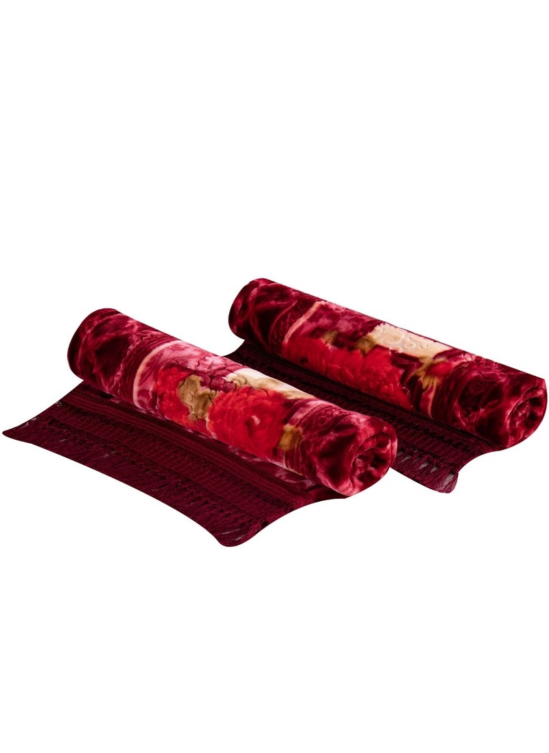 Korea Quality Blanket Set of 4 Pieces King Size Super Soft Double Ply Combo Blanket