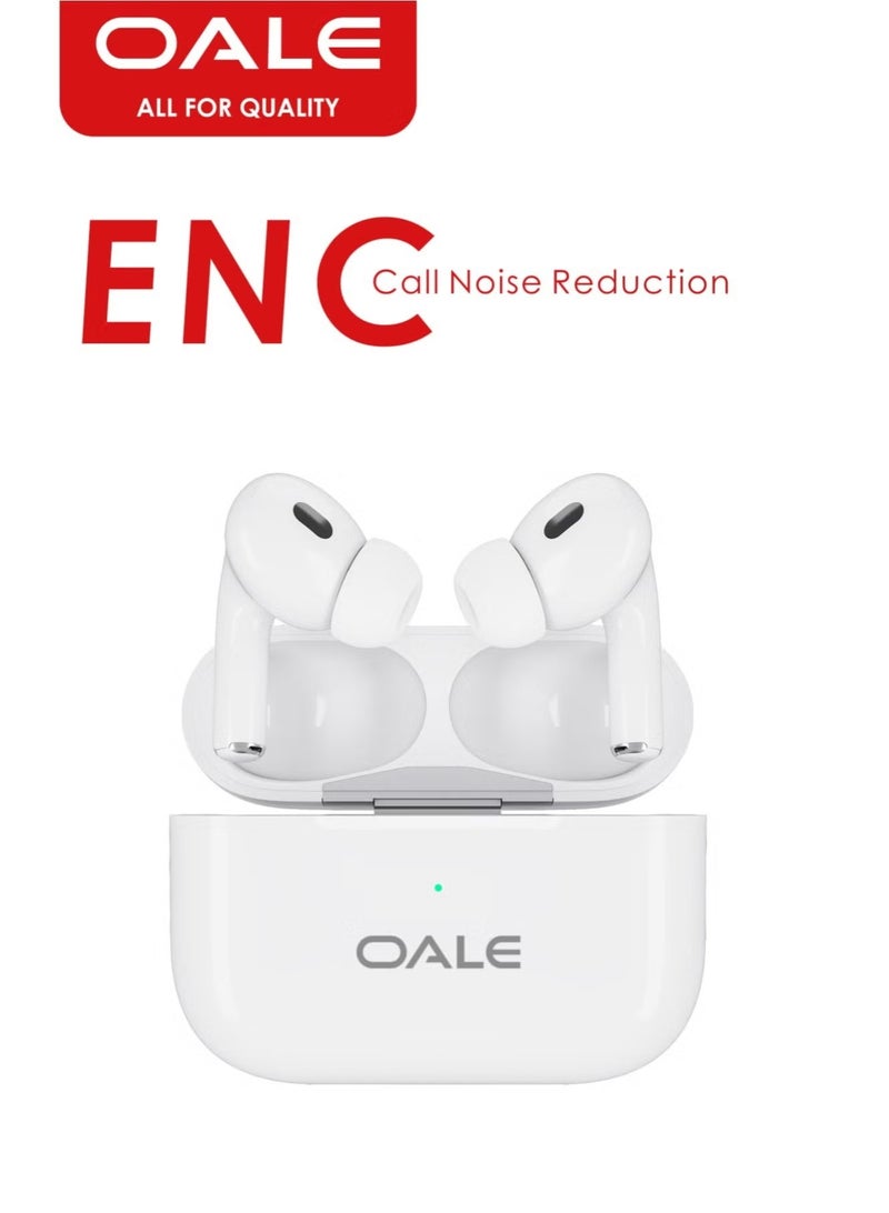 OALE iAir Pro2 TWS Earbuds, 30H+ Playtime, ENC Noise Cancellation, Bluetooth 5.4, Touch Sensor, With Protective Case & Accessories - Image 3
