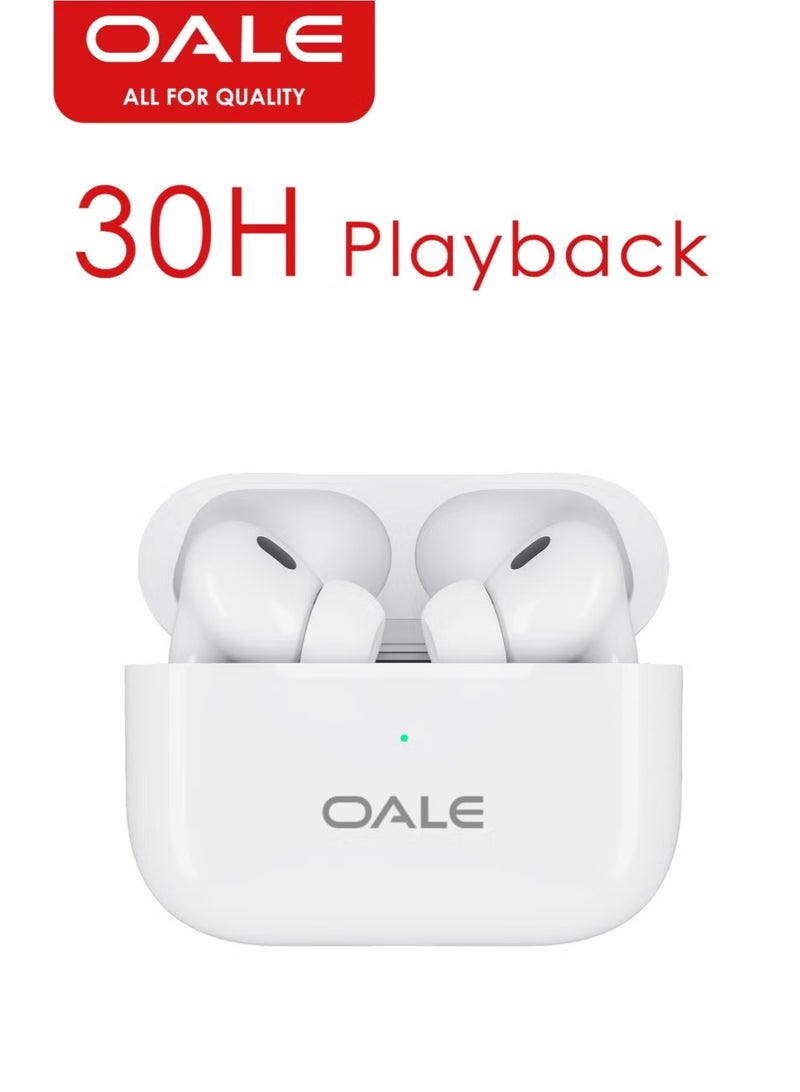 OALE iAir Pro2 TWS Earbuds, 30H+ Playtime, ENC Noise Cancellation, Bluetooth 5.4, Touch Sensor, With Protective Case & Accessories - Image 1