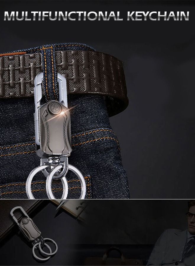 GROIC Heavy Duty Keychain Opener with 2 Keyrings Car Keychains,Bottle Opener, Fingertip Gyroscope,Auto Parts  - Image 4