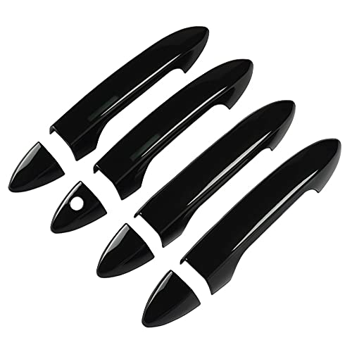 DLOVEG Car Door Handle Cover Compatible for Honda Accord 2013-2017Accessories Compatible for Honda Pilot 2022 2021-2016 Without Smart Key Holes (Glossy Black) - Image 1