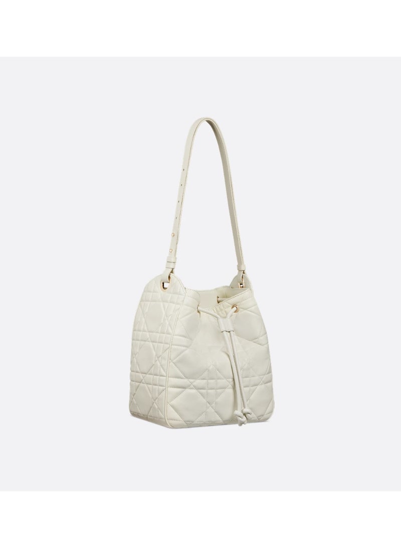 Dior Addict Medium D-Motion Handbag Drawstring Bucket Bag Shoulder Crossbody Bag - Image 1