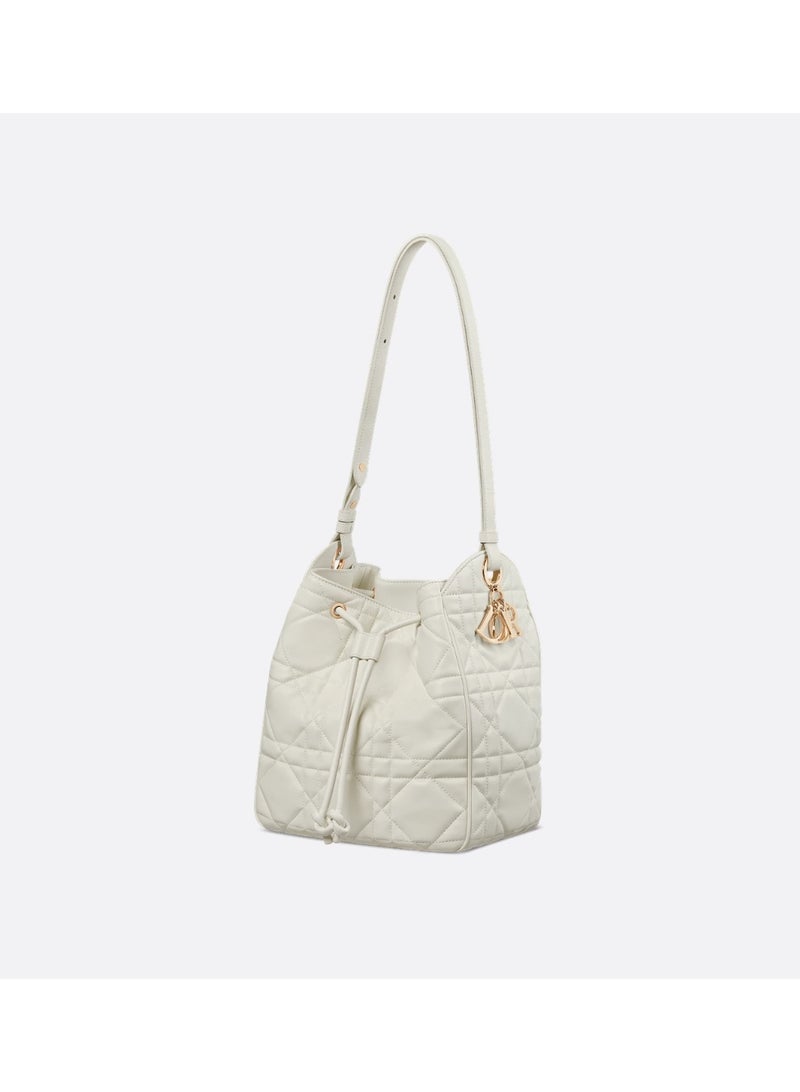 Dior Addict Medium D-Motion Handbag Drawstring Bucket Bag Shoulder Crossbody Bag - Image 4