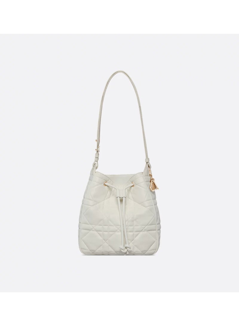 Dior Addict Medium D-Motion Handbag Drawstring Bucket Bag Shoulder Crossbody Bag - Image 3