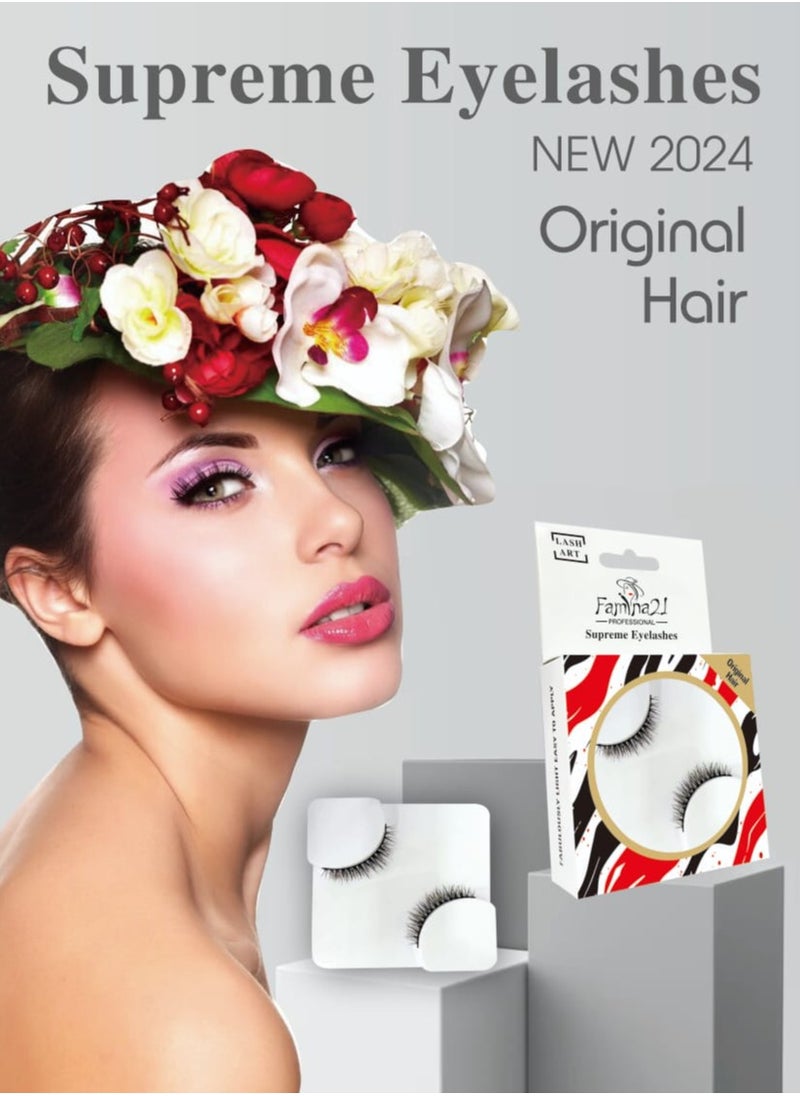FAMINA21 Famina21 Supreme Eyelashes - 20 Models, Natural and Lightweight, Reusable False Eyelashes (FM16)  - Image 4