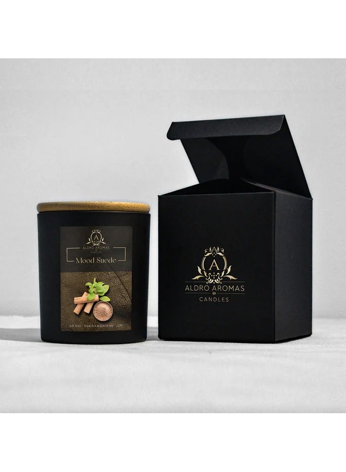 Aldro Aromas Scented Candel in Jar Long Lasting, Fragrance-Mood Suede 225 Grams - Image 2