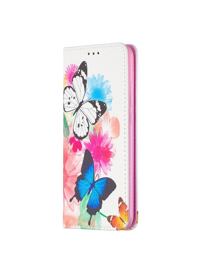 erorex Case For Huawei Y7p Colored Drawing Pattern Invisible Magnetic Horizontal Flip PU Leather Case with Holder & Card Slots & Wallet  - Image 2