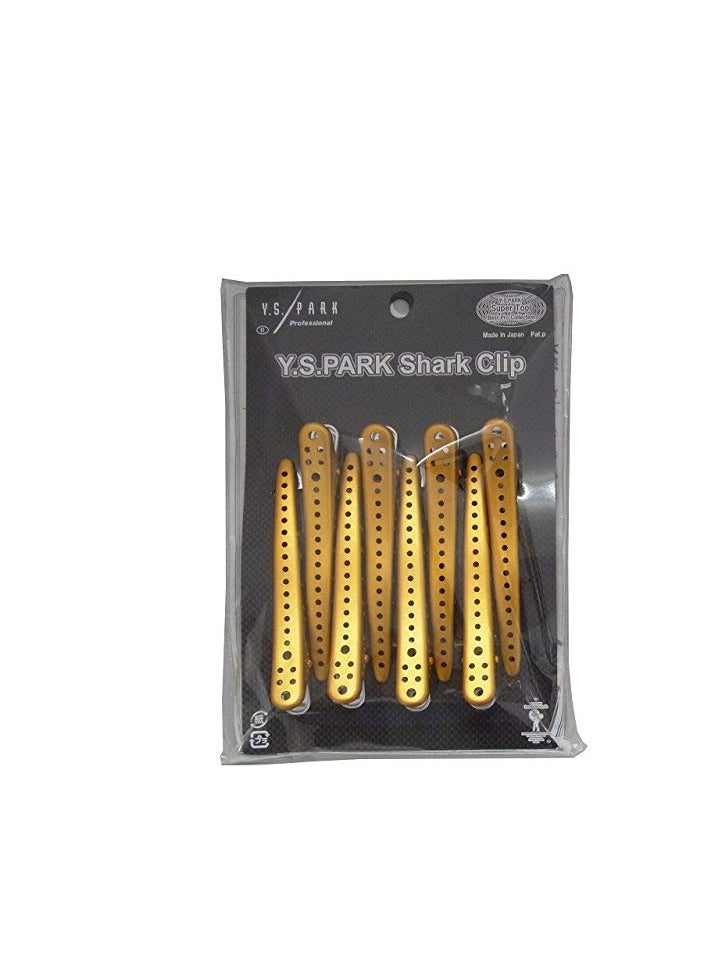 YS Park Clip Shark - Gold Metal 8 pieces