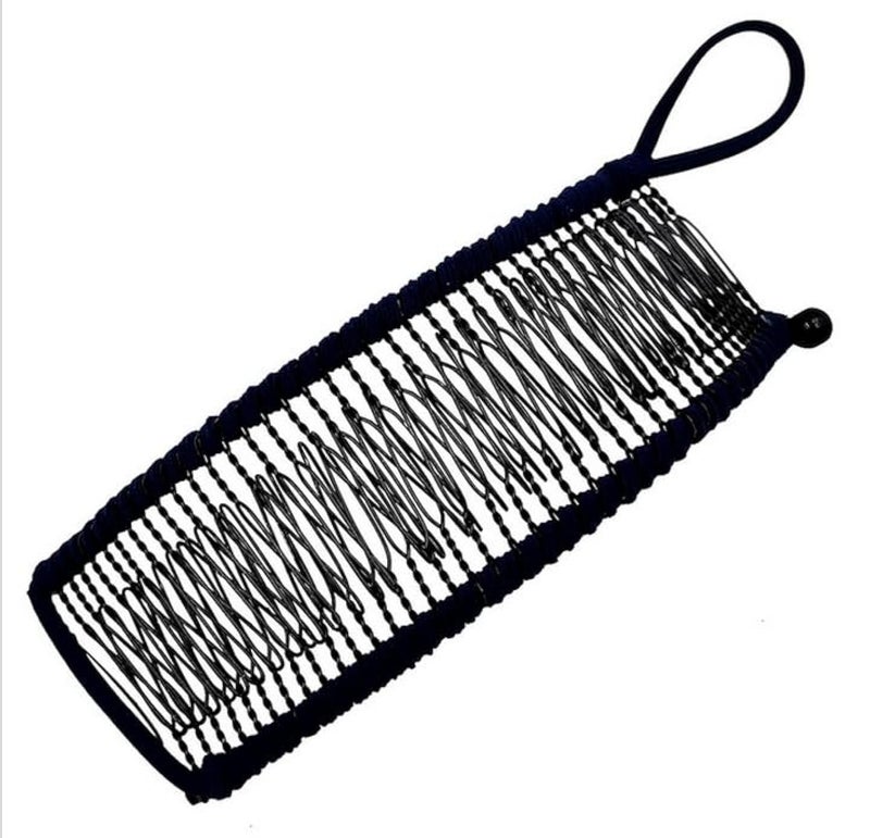 Hair Clip Black Banana Comb Stretch Banana Hair Clip Clincher Comb Adjustable for Women Girls Thick Wavy Curly Hair