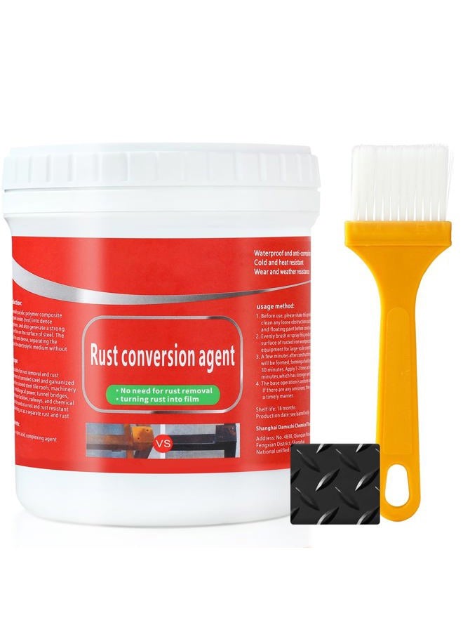 TPTAL Water-Based Metallic Paint,Rust Removal Converter Metallic Paint,Rust Remover Converter for Metal, Car Anti Rust Paint Chassis Universal Rust Removal Converter with Brush (A) - Image 1