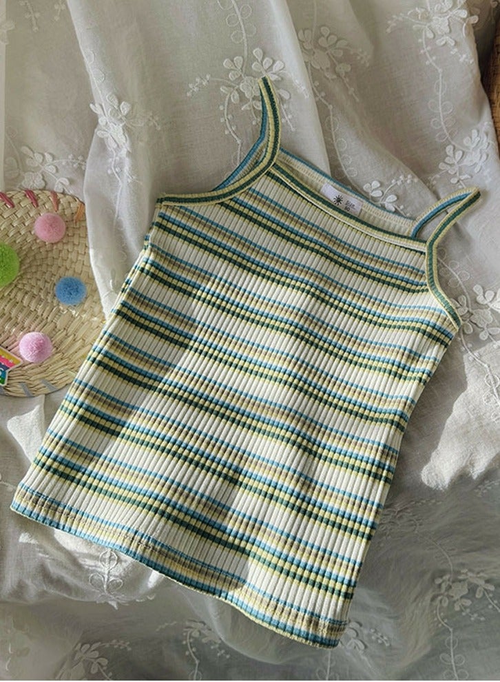Loquat Girl's Stripes Camisole Tank Top Undershirt 