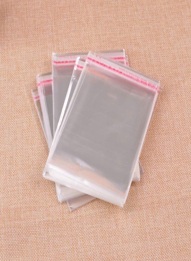 Heer Self Adhesive Resealable BOPP Clear Plastic Pouch Bag 5X7 inches - 200 Pcs - Image 1