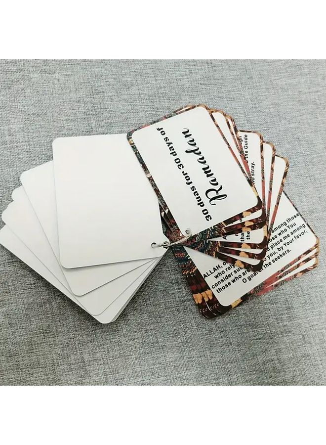 30 Ramadan Duas Cards English Arabic Edition Daily Good Deeds Tracking Laminated Prayer Cards - Image 3
