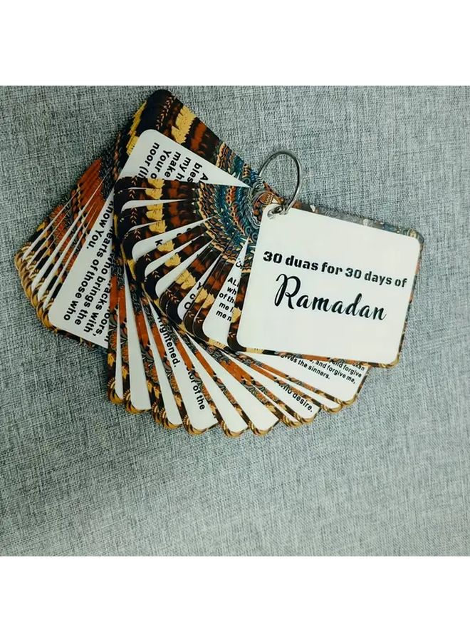 30 Ramadan Duas Cards English Arabic Edition Daily Good Deeds Tracking Laminated Prayer Cards - Image 5