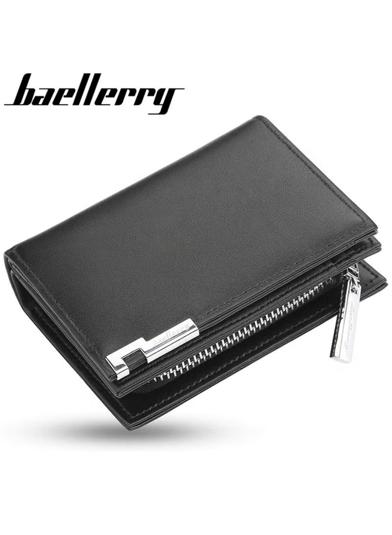Baellery Wallet for Men Durable Bifold Mens Wallets with Window RFID Blocking Credit Card Holder Wallet with Zipper coin purse and 15 Card Slots, Black, Wallet and Card Holder Dual Function,Small,Rfid Wallet - Image 4