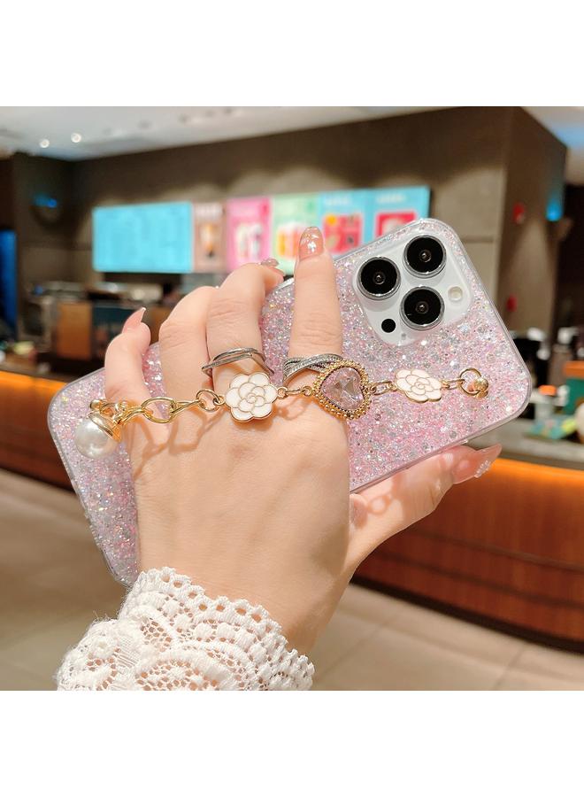 زبون جراب لهاتف iPhone 11 Pro Max مصنوع من مادة TPU الإيبوكسي بسلسلة من الأحجار الكريمة المرصعة بالنجوم - Image 5