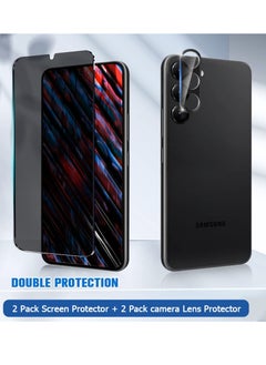 SYOSI Glass Screen Protector for Galaxy S23 and Camera Lens Film, 9H Hardness Full Coverage Anti-Fingerprints Support Fingerprint Unlocking for Samsung Galaxy S23  - Image 2