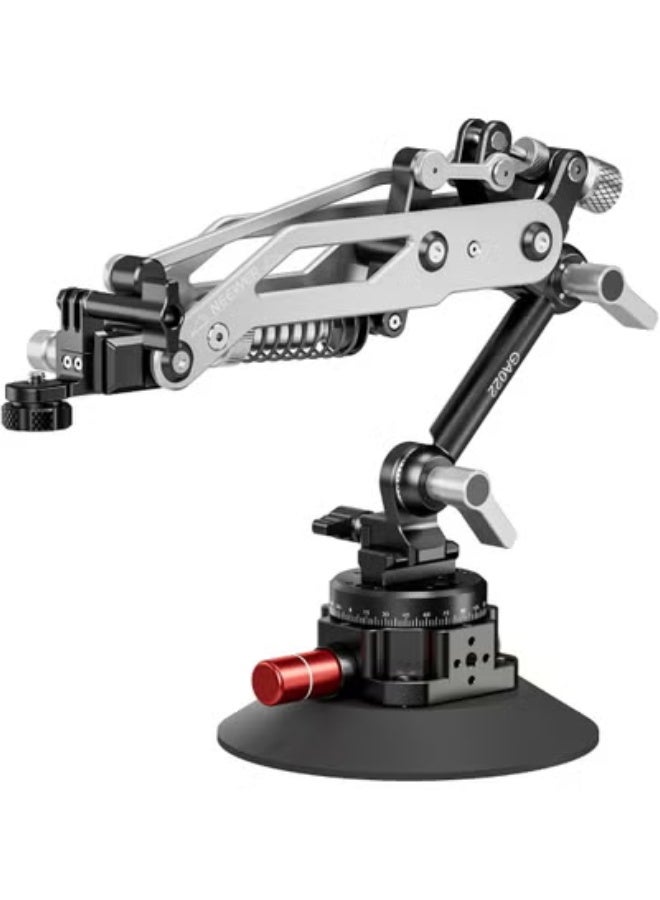 NEEWER Vacuum Suction Cup Car Mount for Action Camera with Hydraulic Boom Arm, NATO Rail, Compatible with DJI Osmo Pocket 3 Insts360 X5 X4 X3 Hero Adapter Holder, 18oz/500g Max Load, GA022 Black - Image 1