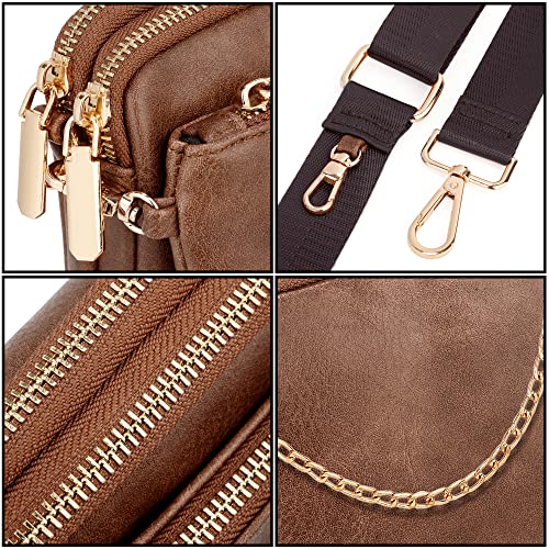 UTO Small Crossbody Bags for Women 3 in 1 Trendy Belt Purse Fashion Designer Mini Cute Sling Fanny Chest Pack - Image 3