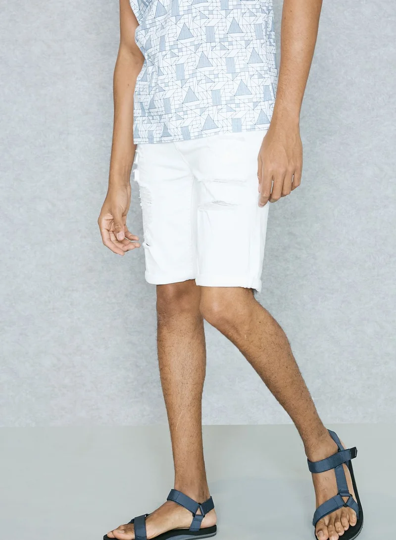 NEW LOOK Ripped Shorts