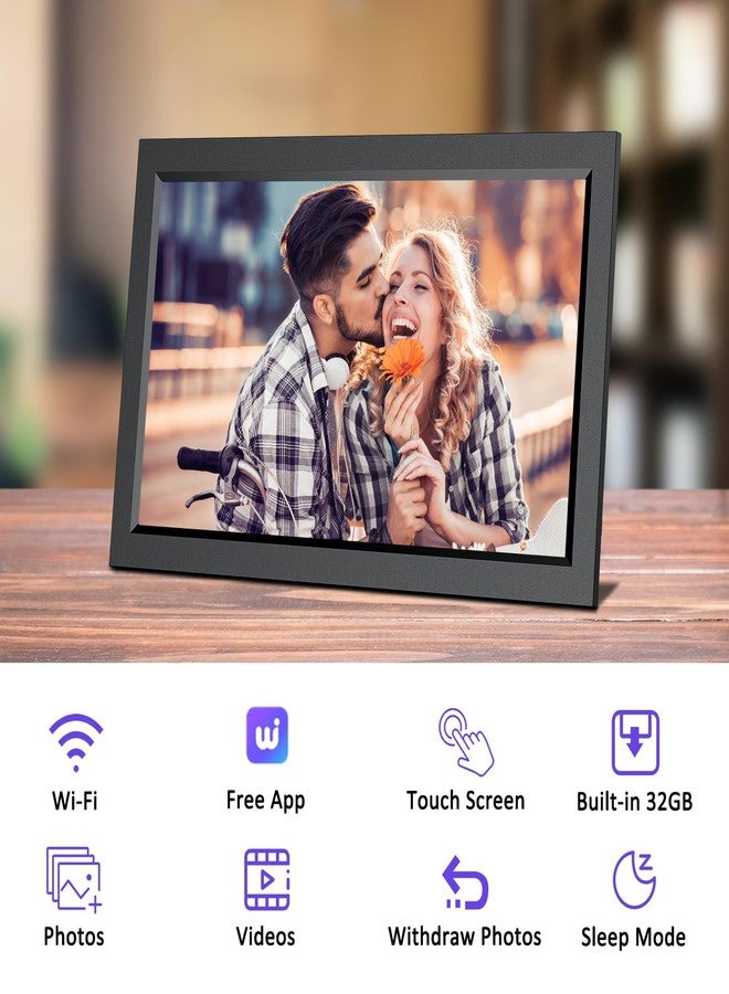 سامكس إطار صور رقمي كبير مقاس 15.6 بوصة، إطار صور رقمي واي فاي بسعة 32 جيجابايت، شاشة لمس IPS عالية الدقة 1920 × 1080، دوران تلقائي، إمكانية التثبيت على الحائط، سهولة مشاركة الصور عبر تطبيق Uhale، هدية مثالية للعائلة - Image 2