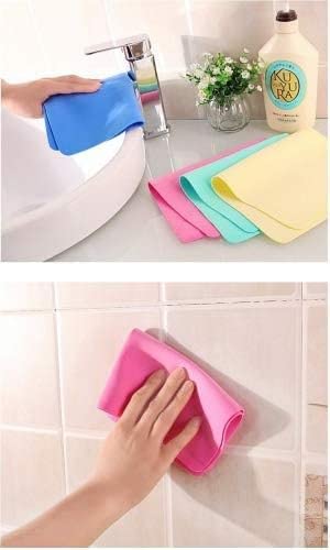 kunya® Magic Drying Towel Reusable Water Absorbent Multipurpose Cleaning Cloth for Kitchen, Glass Windows (3pc) - Image 3