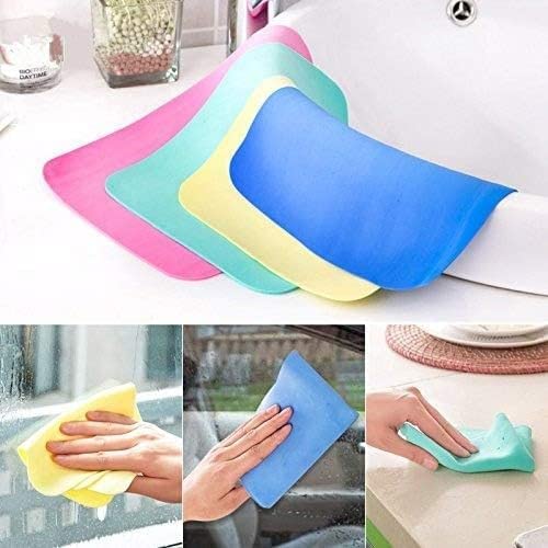 kunya® Magic Drying Towel Reusable Water Absorbent Multipurpose Cleaning Cloth for Kitchen, Glass Windows (3pc) - Image 1