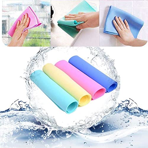 kunya® Magic Drying Towel Reusable Water Absorbent Multipurpose Cleaning Cloth for Kitchen, Glass Windows (3pc) - Image 4