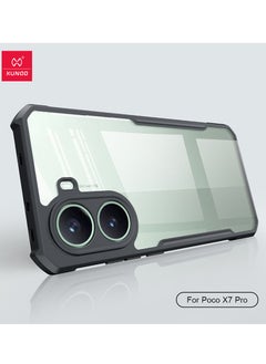 XUNDD for Xiaomi POCO X7 Pro Case, Camera Protection, Soft TPU Cover, Transparent/Black  - Image 5
