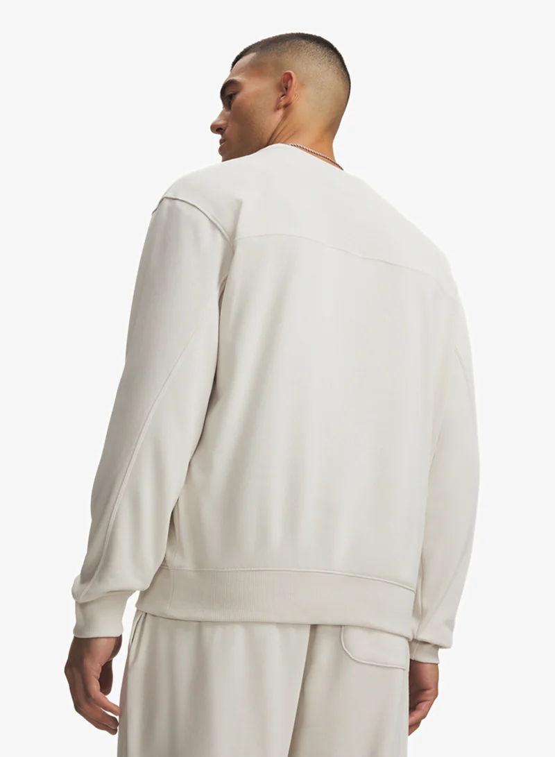 Under Armour Summit White /  / Black Rival Lightweight Sweatshirt for Men | Best Price UAE