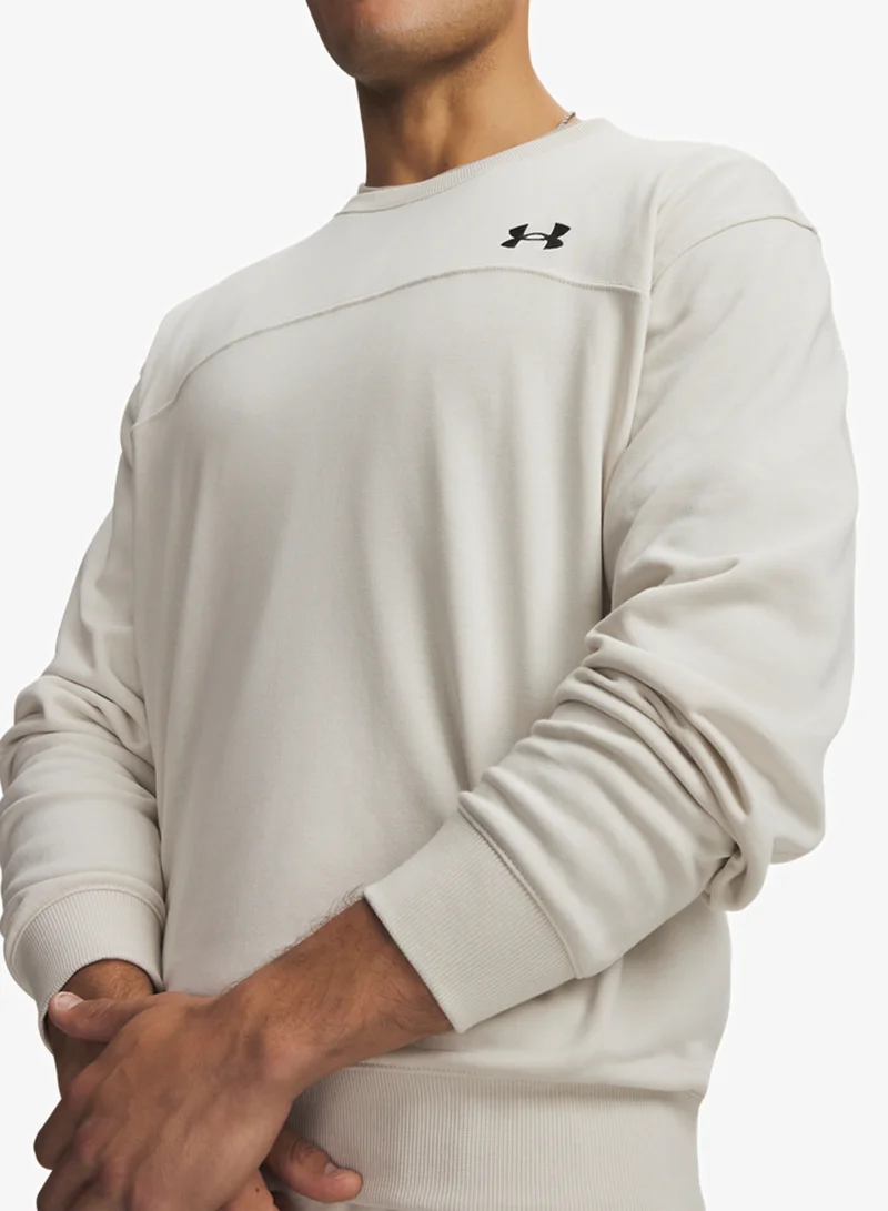 Under Armour Summit White /  / Black Rival Lightweight Sweatshirt for Men | Best Price UAE