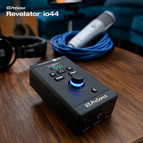PreSonus Revelator io44 USB-C Audio Interface for music production and streaming with built-in mixer and easy-to-use effects presets plus Studio One DAW Recording Software - Image 2